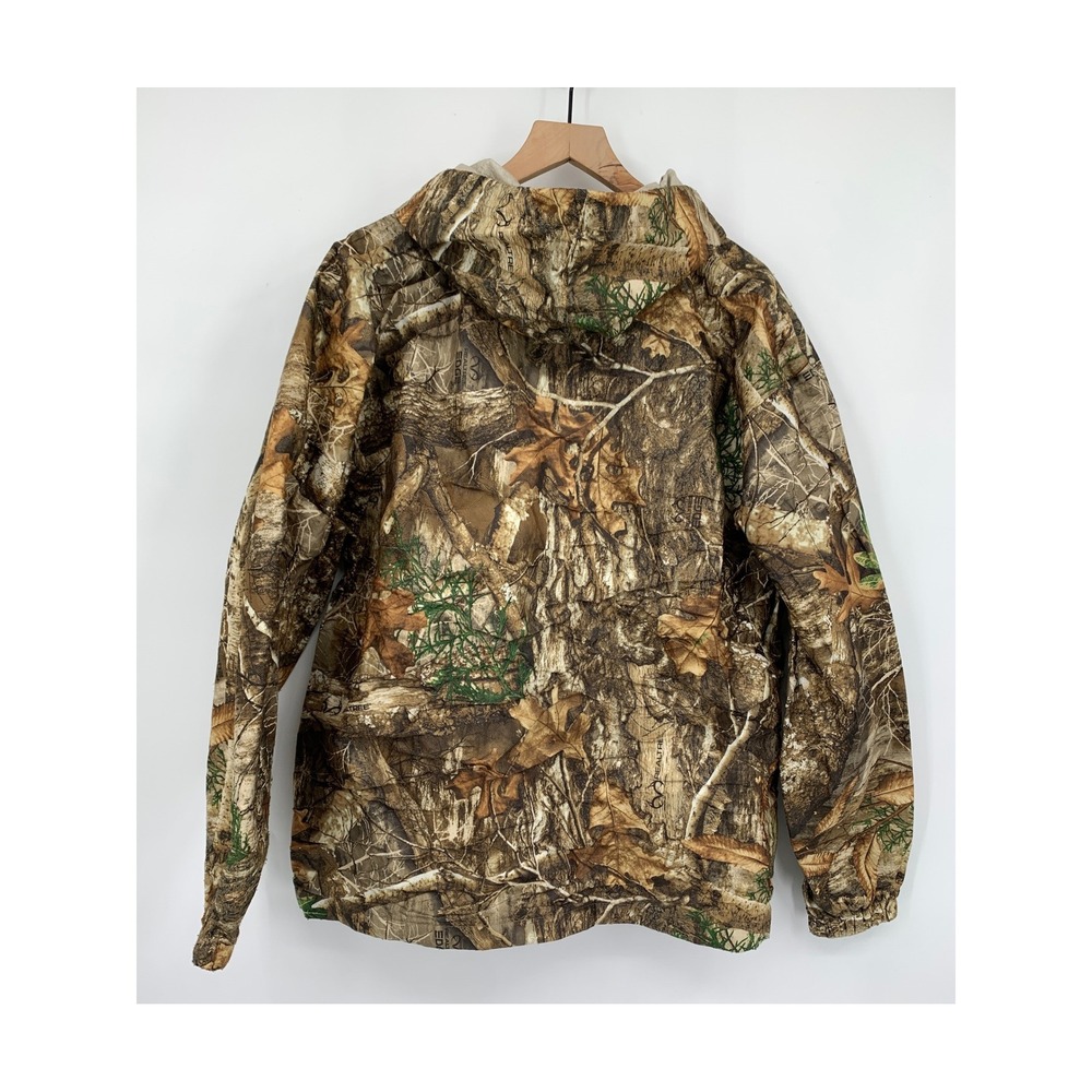 Frogg Toggs Jacket Mens Medium Large Brown Realtree Camo Rain Hooded Waterproof - Picture 6 of 10